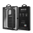 AMG Leather Debossed Lines tok iPhone 14 Pro 6,1" AMHCP14LGSEBK, fekete
