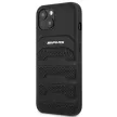 AMG AMHCP14MGSEBK Leather Debossed Lines iPhone 14 Plus/15 Plus 6.7", hátlap, tok, fekete