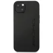 AMG AMHCP14SDOLBK Leather Hot Stamped iPhone 14 6.1", hátlap, tok, fekete