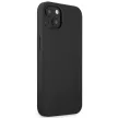 AMG AMHCP14SDOLBK Leather Hot Stamped iPhone 14 6.1", hátlap, tok, fekete