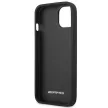 AMG AMHCP14SDOLBK Leather Hot Stamped iPhone 14 6.1", hátlap, tok, fekete