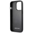 AMG AMHCP14XDOLBK Leather Hot Stamped iPhone 14 Pro Max 6.7 " hátlap, tok, fekete
