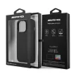 AMG AMHCP14XDOLBK Leather Hot Stamped iPhone 14 Pro Max 6.7 " hátlap, tok, fekete