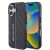 AMG Carbon Pattern Case (AMHCP16S2DVCK) iPhone 16 hátlap, tok, fekete