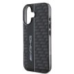 AMG Carbon Pattern Case (AMHCP16S2DVCK) iPhone 16 hátlap, tok, fekete