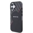 AMG Rhombs MagSafe Case (AMHMP16S24HRDKR) iPhone 16 Magsafe kompatibilis, hátlap, tok, fekete-piros