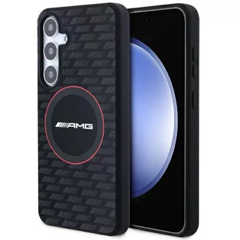   AMG AMHMS24S23SMRK Silicone Carbon Pattern MagSafe Samsung Galaxy S24 , hátlap, tok, fekete