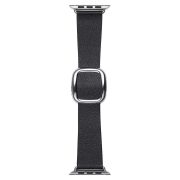 Apple Watch bőr 44mm óraszíj, fekete