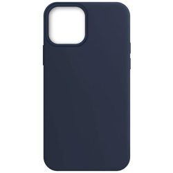 Silicone Case iPhone 14 Pro hátlap, tok, sötétkék