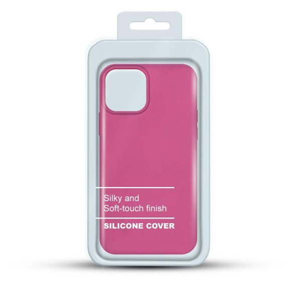 Silicone Case iPhone 14 Pro hátlap, tok, rózsaszín