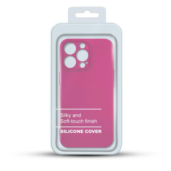 Silicone Case iPhone 13 Pro hátlap, tok, rózsaszín