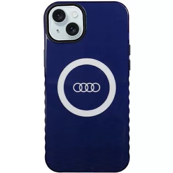  Audi IML Big Logo MagSafe AU-IMLMIP15M-Q5/D2-BE iPhone 14 Plus/15 Plus 6.7" hátlap, sötétkék