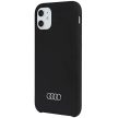 Audi Silicone Case AU-LSRIP11-Q3/D1-BK iPhone 11/Xr 6.1", hátlap, tok, fekete