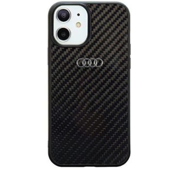   Audi Carbon Fiber AU-TPUPCIP11-R8/D2-BK iPhone 11/Xr 6.1", hátlap, tok, fekete