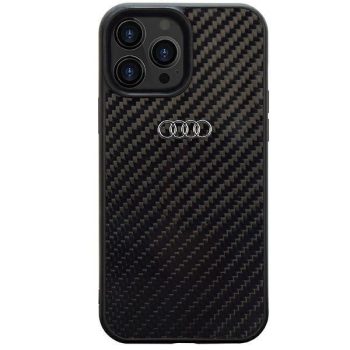   Audi Carbon Fiber AU-TPUPCIP13PM-R8/D2-BK iPhone 13 Pro Max 6.7", hátlap, tok, fekete