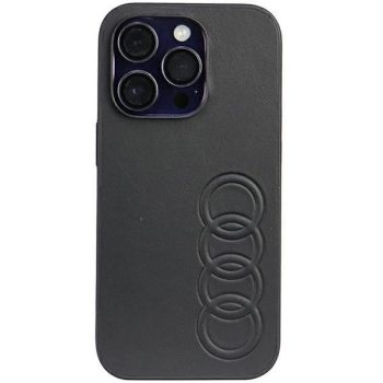   Audi Szintetikus bőr AU-TPUPPCIP14P-TT/D1-BK iPhone 14 Pro 6.1", hátlap, tok, fekete