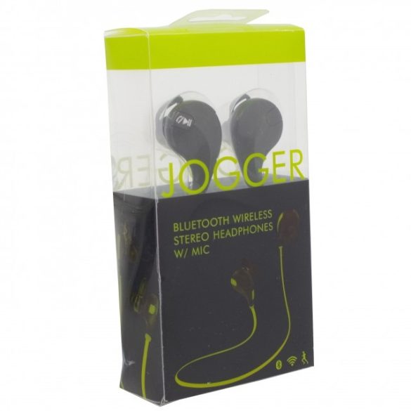 Jogger Wireless Stereo headset, fülhallgató, fekete