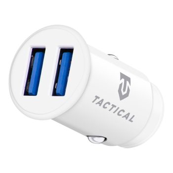   Tactical LZ-337 univerzális autós töltő, 2xUSB, 2.4A, fehér