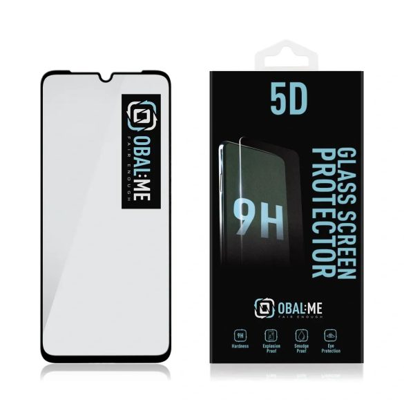 OBAL:ME Samsung Galaxy A05s 5D Full Glue teljes kijelzős edzett üvegfólia, 9H keménységű, fekete