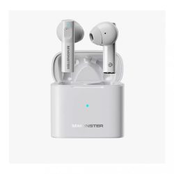   Monster XKT03 TWS vezeték nélküli headset, fülhallgató, töltő tokkal, fehér