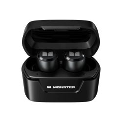   Monster XKT05 TWS vezeték nélküli headset, fülhallgató, töltő tokkal, fekete