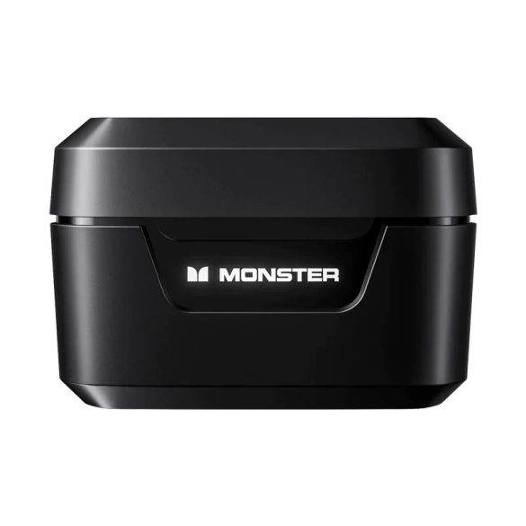 Monster XKT05 TWS vezeték nélküli headset, fülhallgató, töltő tokkal, fekete