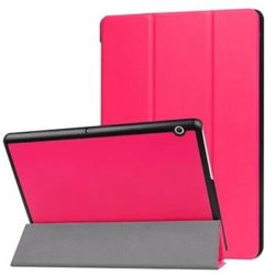   Tactical Book Tri Fold Huawei Mediapad T3 10" oldalra nyíló smart tok, rózsaszín