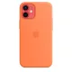 Apple gyári iPhone 12 Mini szilikon hátlap, tok, narancssárga