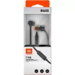 JBL T110 vezetékes headset, fülhallgató, 3.5mm jack, fekete
