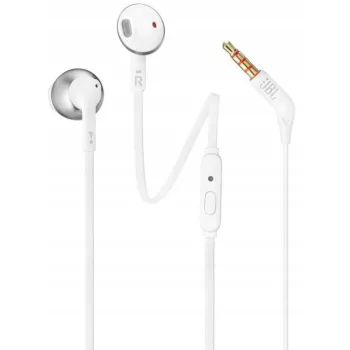 JBL T205, vezetékes fülhallgató, fehér