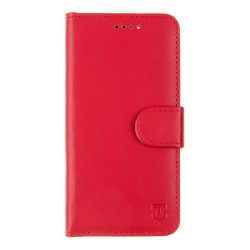   Tactical Field Notes Samsung Galaxy A22 4G oldalra nyíló tok, piros