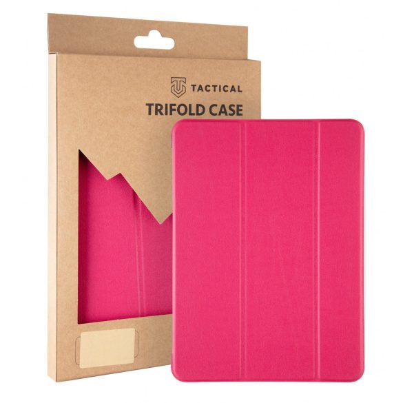 Tactical Book Tri Fold iPad Mini 6 (2021) oldalra nyíló smart tok, rózsaszín