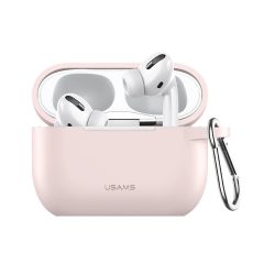 USAMS Apple Airpods Pro szilikon tok, rózsaszín