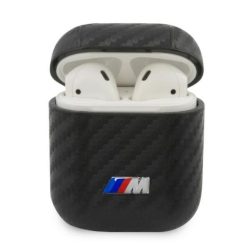   BMW Apple Airpods 1/2 M Collection Carbon szilikon tok, fekete