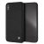 BMW iPhone Xs Max Hexagon Leather eredeti bőr (BMHCI65HEXBK) hátlap, tok, fekete