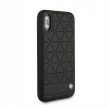 BMW iPhone Xs Max Hexagon Leather eredeti bőr (BMHCI65HEXBK) hátlap, tok, fekete