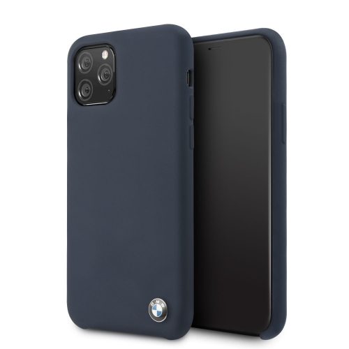 BMW iPhone 11 Pro Silicone (BMHCN58SILNA) hátlap, tok, sötétkék