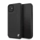 BMW iPhone 11 Signature Perforated eredeti bőr (BMHCN61PEBOBK) hátlap, tok, fekete