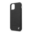 BMW iPhone 11 Signature Perforated eredeti bőr (BMHCN61PEBOBK) hátlap, tok, fekete
