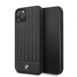   BMW iPhone 11 Real Leather Hard Case eredeti bőr hátlap, tok, fekete