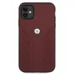 BMW BMHCN61RSPPR iPhone 11/Xr 6,1", Leather Curve Perforate hátlap, tok, bordó
