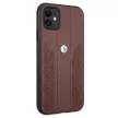 BMW BMHCN61RSPPR iPhone 11/Xr 6,1", Leather Curve Perforate hátlap, tok, bordó