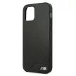 BMW iPhone 12 Pro Max M-Collection Logo Hard Case (BMHCP12LMHOLBK) hátlap, tok, fekete