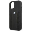 BMW BMHCP12LRSPPPK iPhone 12 Pro Max 6,7", Leather Curve Perforate hátlap, tok, fekete