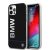 BMW iPhone 12/12 Pro Signature Printed Logo (BMHCP12MPCUBBK) hátlap, tok, fekete