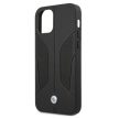 BMW BMHCP12MRSCSK iPhone 12/12 Pro 6,1", Leather Perforate hátlap, tok, fekete