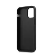 BMW iPhone 12 Mini Leather Hot Stamp eredeti bőr, (BMHCP12SSLLBK) hátlap, tok, fekete