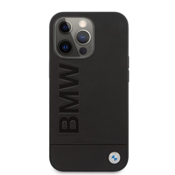 BMW iPhone 13 Pro Max Signature Logo Imprint (BMHCP13XSLLBK) hátlap, tok, fekete