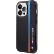 BMW BMHCP14L22HVGV IML Tricolor Stripe iPhone 14 Pro 6.1" hátlap, tok, fekete