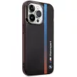 BMW BMHCP14L22HVGV IML Tricolor Stripe iPhone 14 Pro 6.1" hátlap, tok, fekete